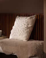 Madame Coco Riquewihr Cushion Cover Soft Textured Timeless White Navy