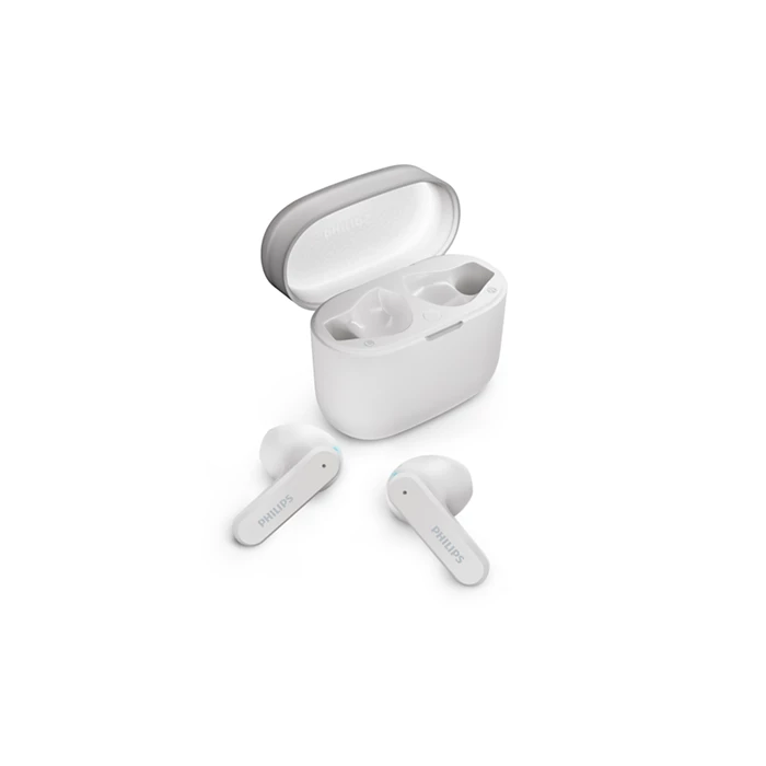 Philips TAT2139WT/97 True Wireless Earbuds – White Philips TAT2139WT/97 True Wireless Earbuds – White