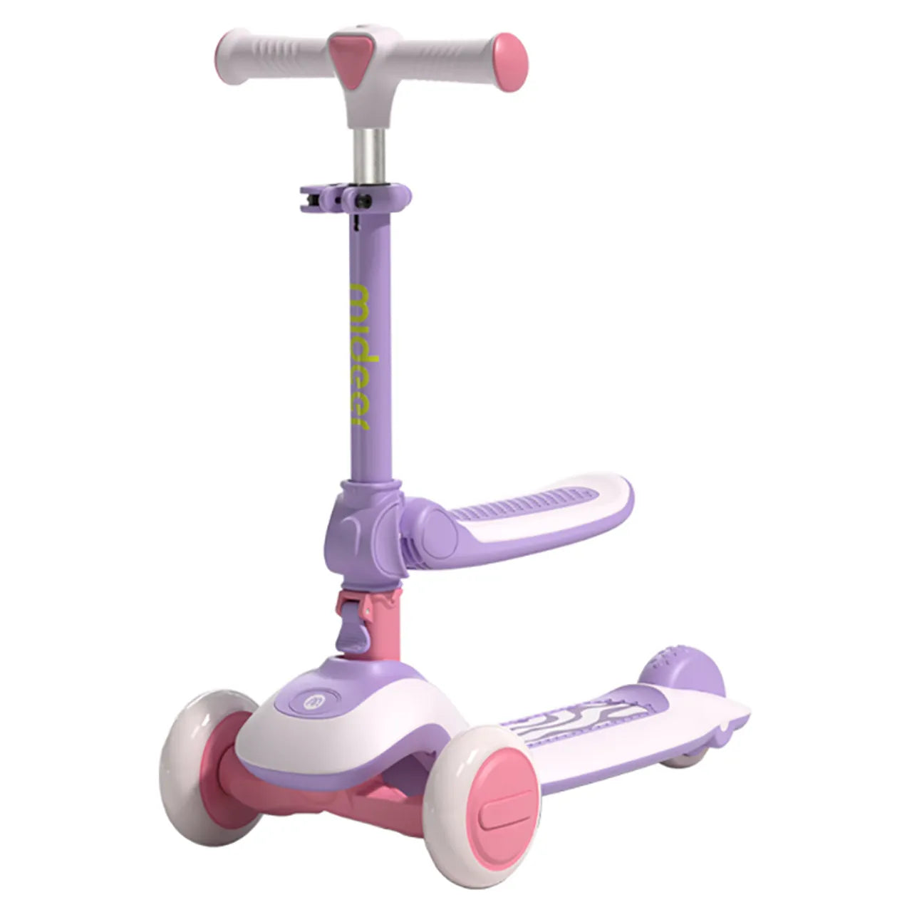 Mideer Kid Scooter Versatile Ride-On for Fun & Safety  - Purple