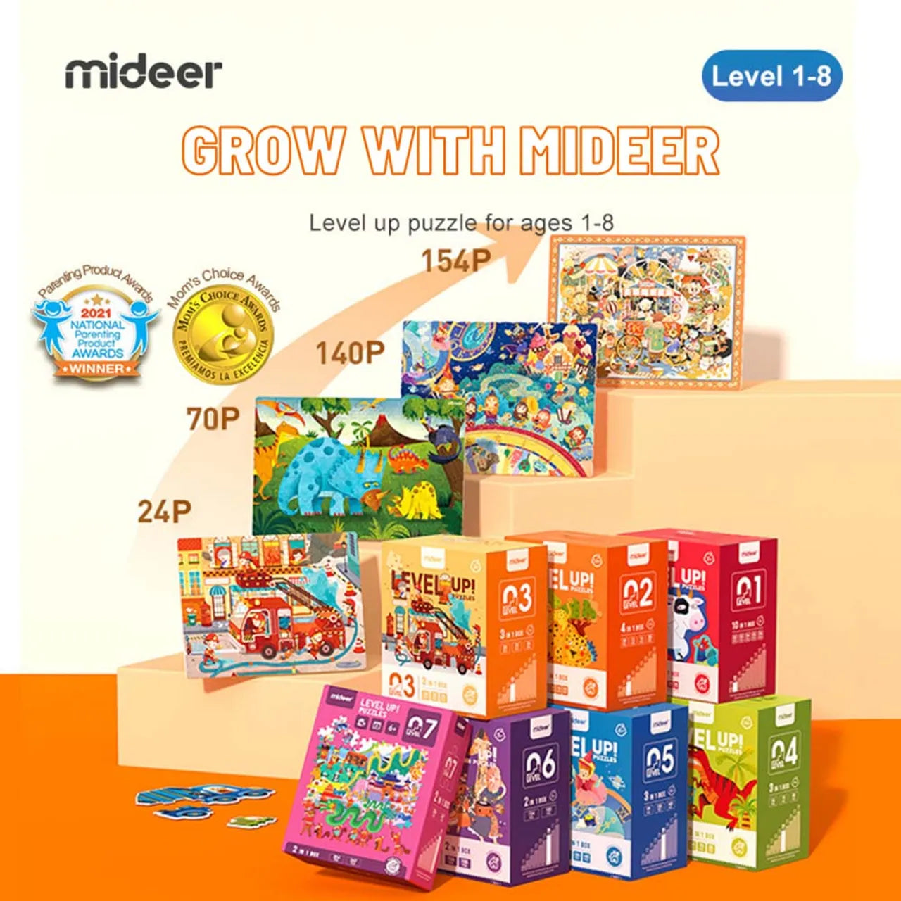 Mideer Level up Puzzle 7 – World Travel Mideer Level up Puzzle 7 – World Travel