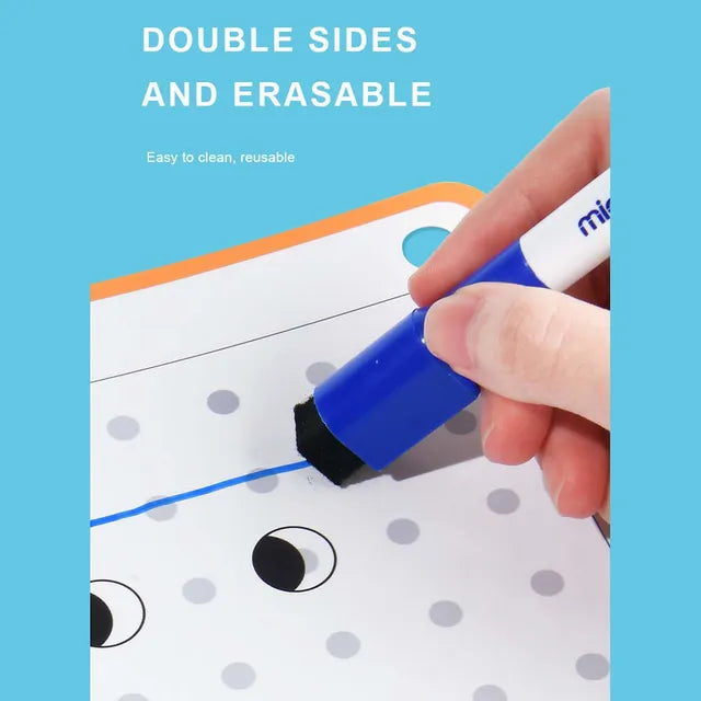 Mideer Wipe-clean Work Book Dot To Dots