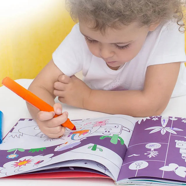 Mideer Drawing Coloring Book - Girls, Boys