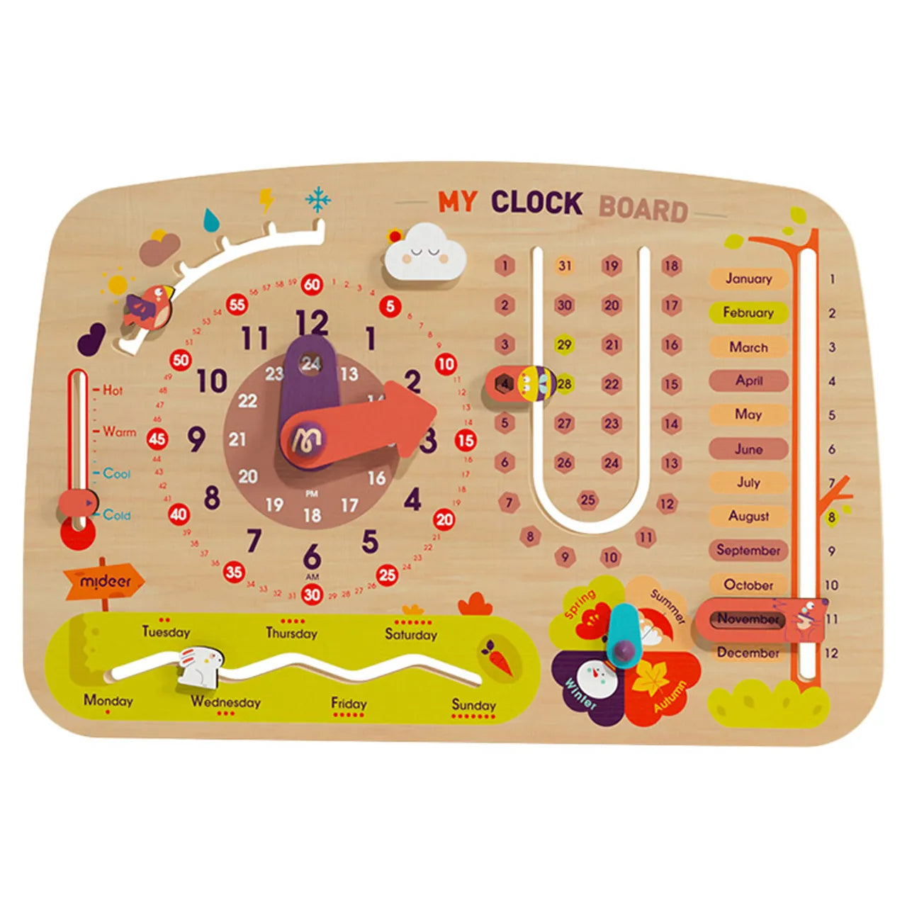 Mideer Versatile Clock Board