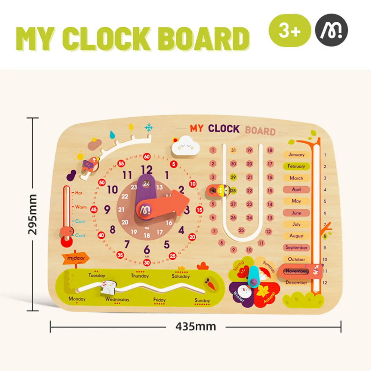 Mideer Versatile Clock Board