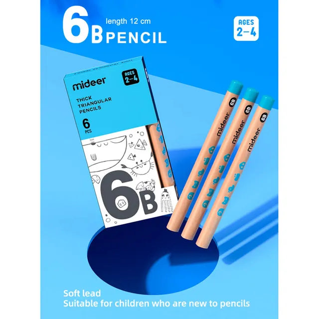 Mideer Thick Triangular Pencils Mideer Thick Triangular Pencils
