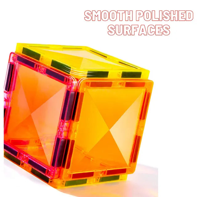  بلاط مغناطيسي ملون 100 قطعة مسار رخامي من ميدير