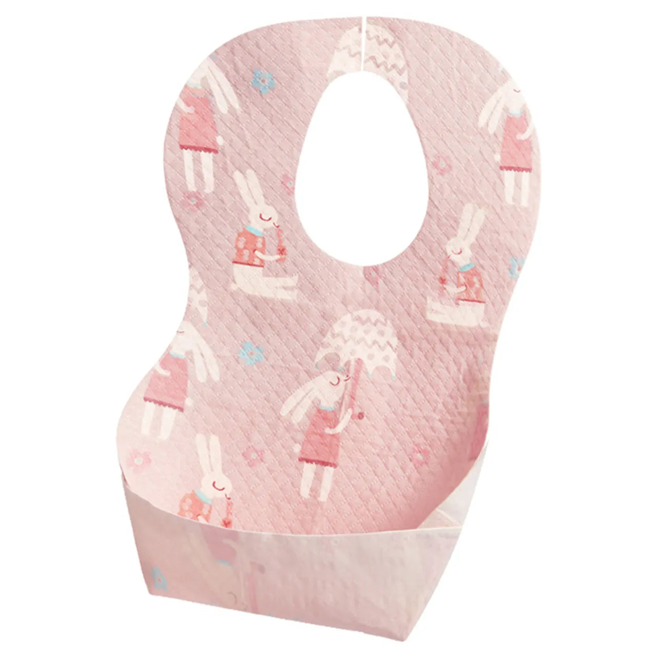 Mideer Disposable Baby Bib – Pink Bunny 20pcs Mideer Disposable Baby Bib – Pink Bunny 20pcs