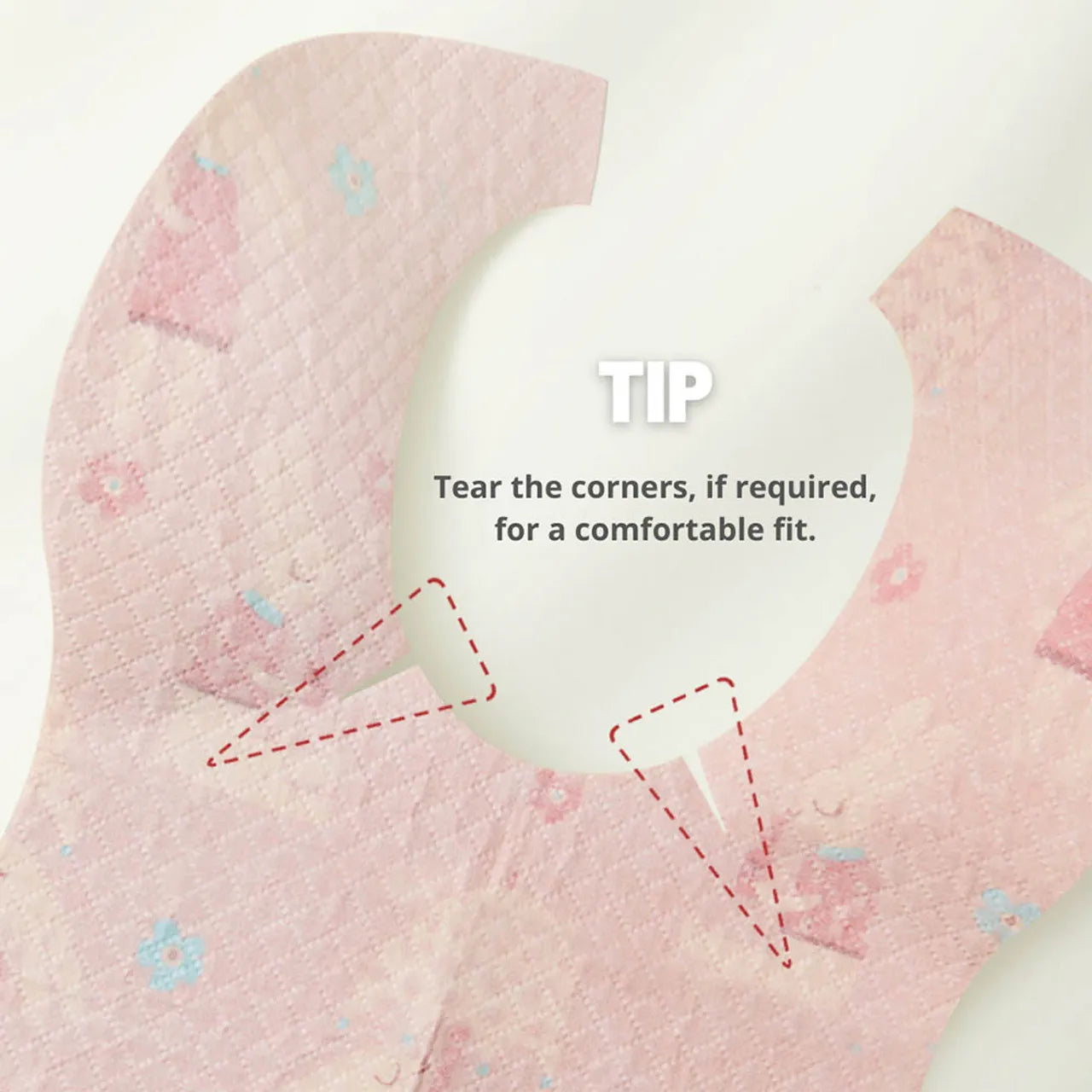 Mideer Disposable Baby Bib – Pink Bunny 20pcs Mideer Disposable Baby Bib – Pink Bunny 20pcs