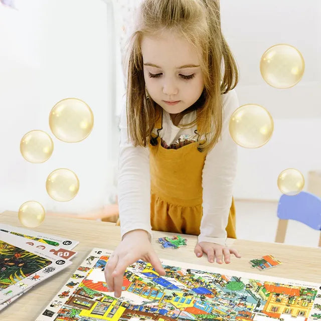 لغز الاكتشاف العالم الكبير أوقيانوسيا 60 قطعة من ميدير 