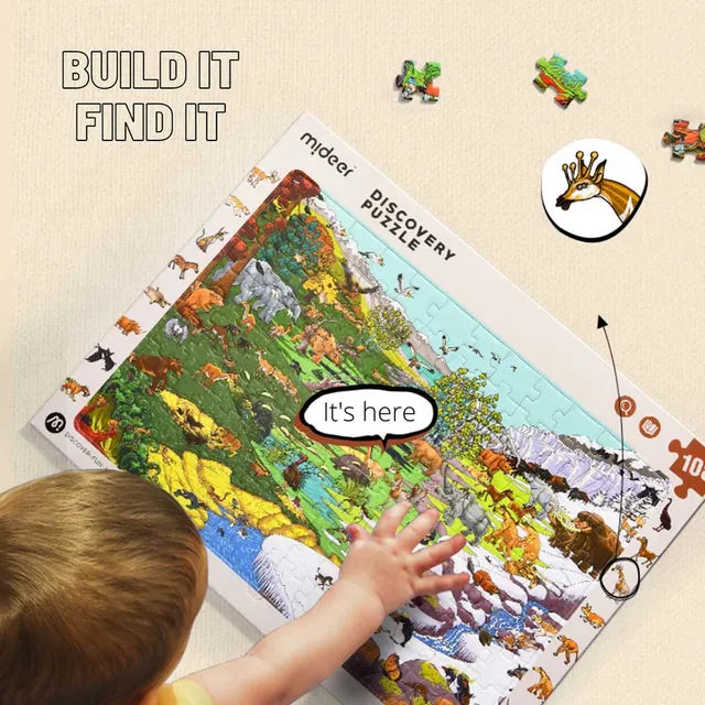 Mideer Discovery Puzzle Big World Small World-North American Mideer Discovery Puzzle Big World Small World-North American