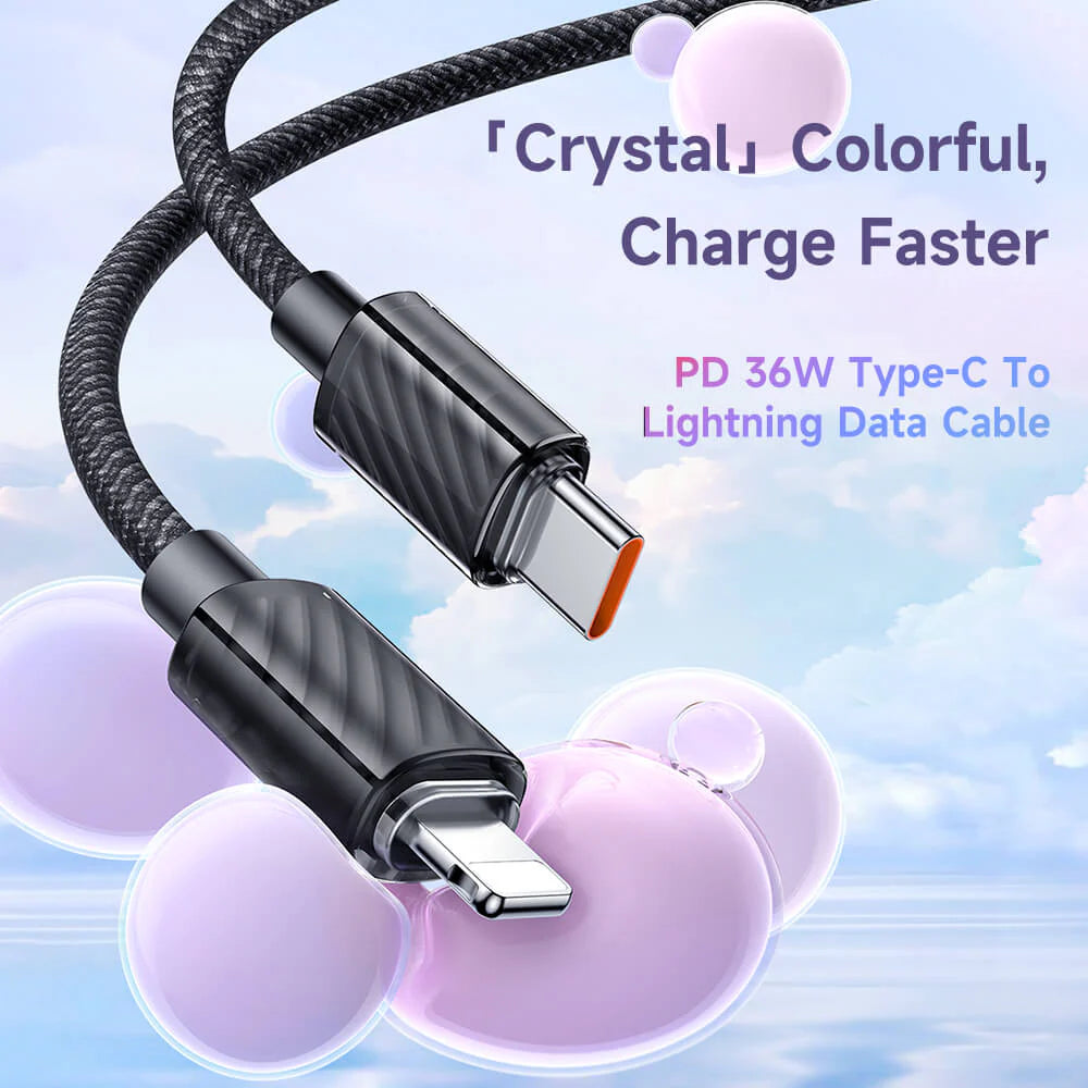 Mcdodo 36W Type C to Lightning Cable 1.2m Fast Charging Mcdodo 36W Type C to Lightning Cable 1.2m Fast Charging