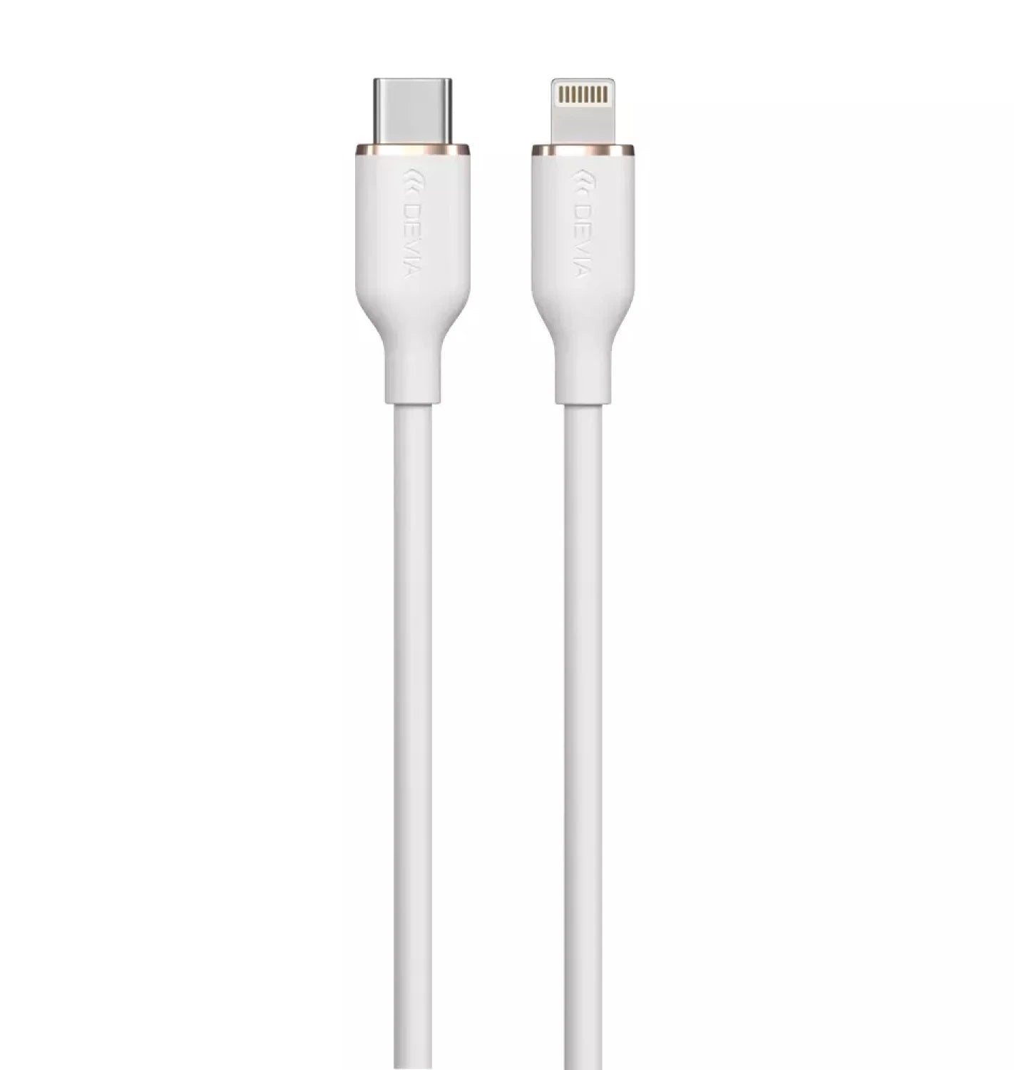 Devia Jelly Series C to Lightning Silicone Cable 3A 1.2M - White
