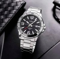 Casio MTP-VD01D-1BV Men's Enticer Stainless Steel Black Dial Casual Analog