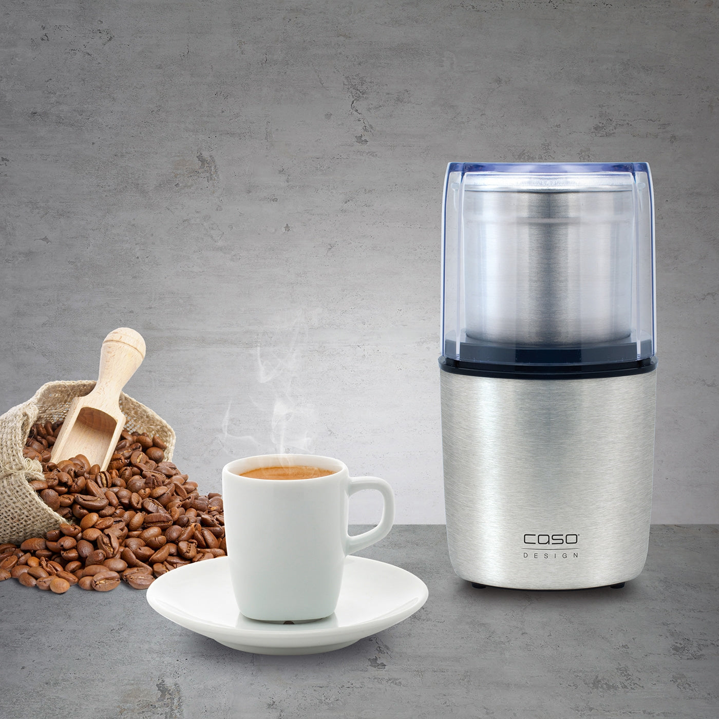 Caso Stainless Steel Electric Coffee Grinder 200W