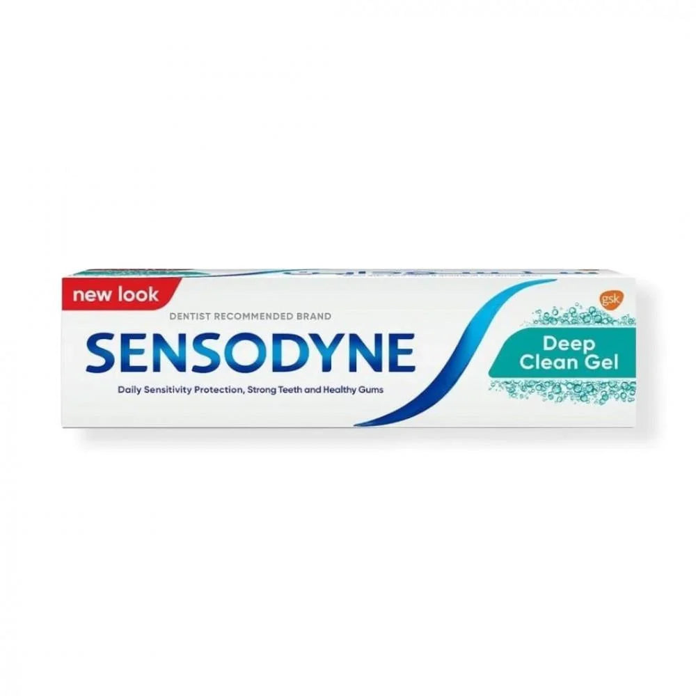 Sensodyne Deep Clean Tooth Gel 75ml | Plaque Removal & Whitening