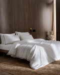 Tina King Size Linen Look Washed Duvet Cover Set