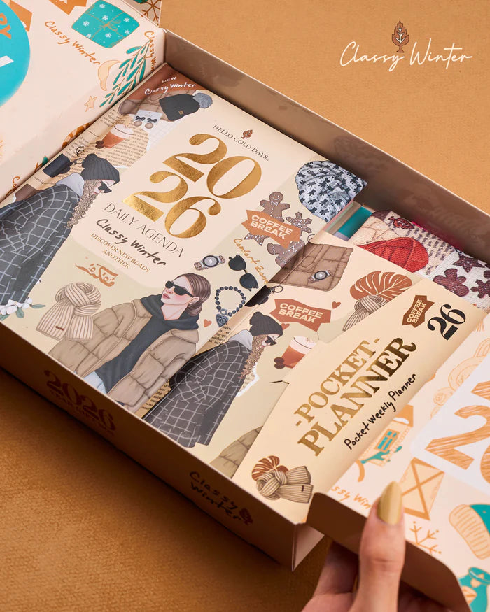 مجموعة هدايا أجندة 2026 - شتاء - طلب مسبق