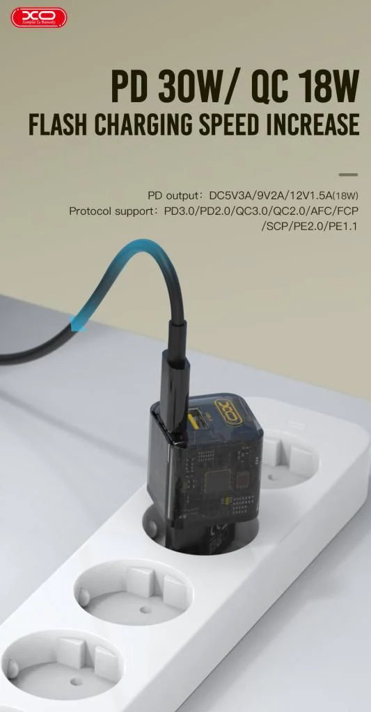 XO CE05(EU) PD30W + QC3.0 18W  fast charger