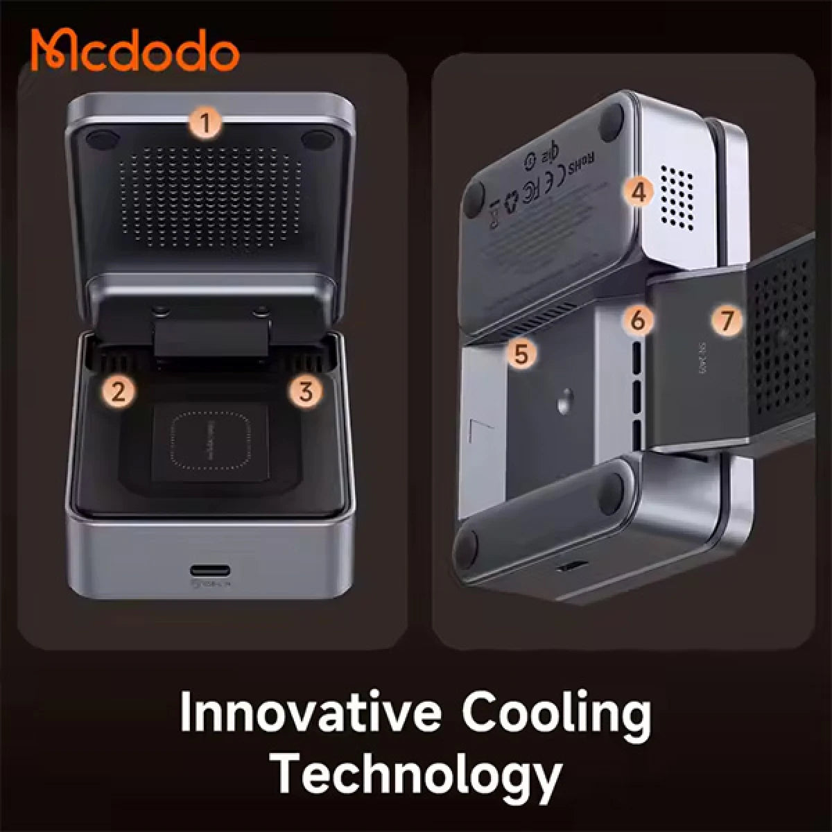 Mcdodo  3-in-1 Smart Magnetic Wireless Charging Docks