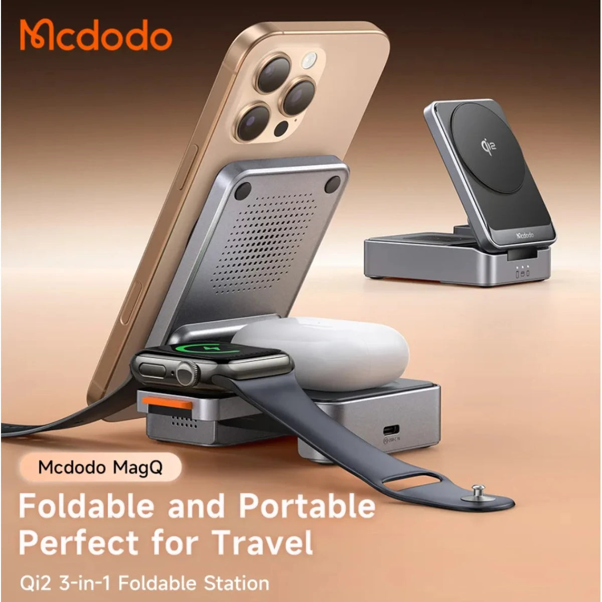 Mcdodo 3-in-1 Smart Magnetic Wireless Charging Docks Mcdodo 3-in-1 Smart Magnetic Wireless Charging Docks
