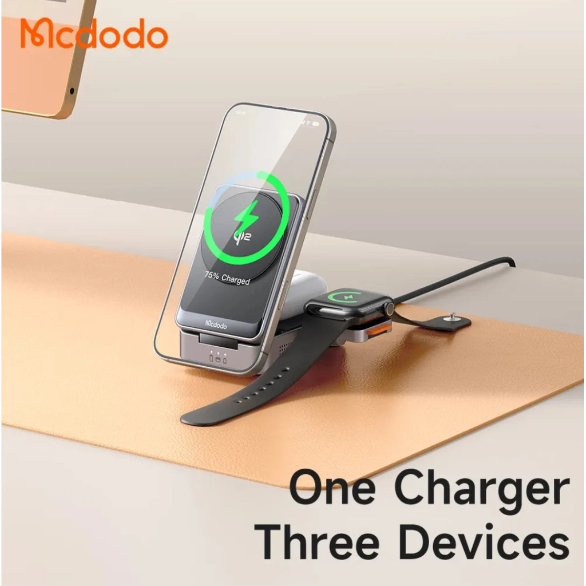 Mcdodo 3-in-1 Smart Magnetic Wireless Charging Docks Mcdodo 3-in-1 Smart Magnetic Wireless Charging Docks