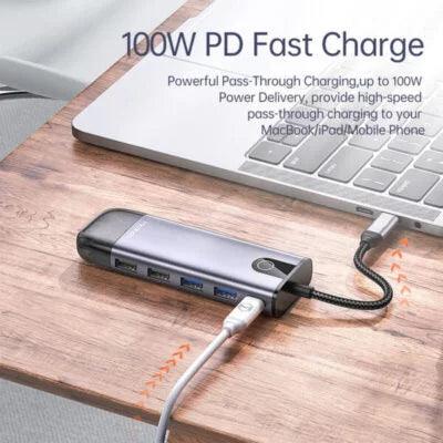 Mcdodo 10 in 1 Multi-Function Expand Adapter for Fast Charging - Gray