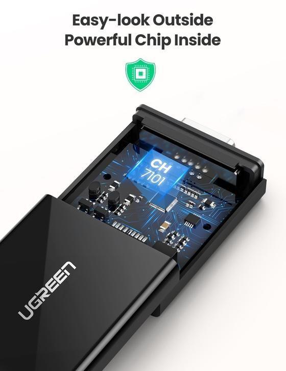 UGREEN HDMI to VGA Converter 25cm (Black) UGREEN HDMI to VGA Converter 25cm (Black)
