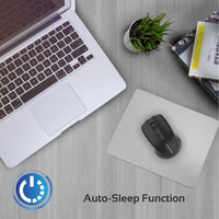 Promate Clix-8 Portable Optical Wireless Mouse with USB Nan Receiver 10m Working Distance, Auto Sleep Function