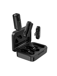 WIWU Wi-WM002 Dual Mini, Low Latency, AI Noise Reduction, Plug And Play, Wireless Microphone For Type-C