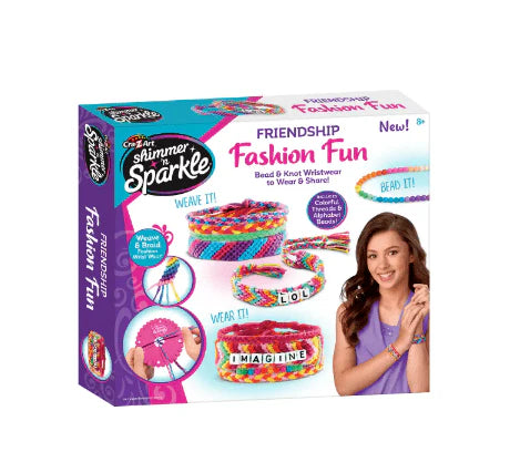 CraZart Shimmer N Sparkle A-Z Fashion Bead Bracelet Kit SNS-17320