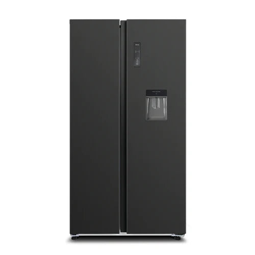 CHiQ 525L Side-by-Side Refrigerator with Water Cooler - Black