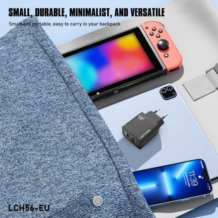 Lenyes LCH56 GaN 30W Charger - Fast Charging USB + Type-C Lenyes LCH56 GaN 30W Charger - Fast Charging USB + Type-C