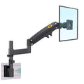 North Bayou D21 22"-35" Gas-Strut Partition Rail Mount 360° Rotation ±180° Swivel TV Bracket