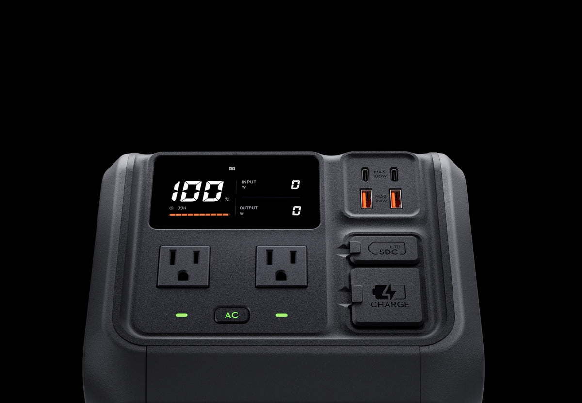 DJI Power 500 Portable Power Station 512Wh Black - Ports Overview