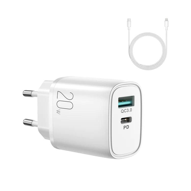 Joyroom L-QP205 20W dual ports fast wall charger EU