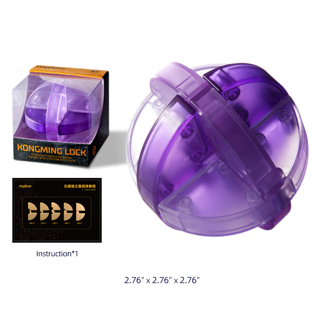 Mideer Neon Space Kongming Lock – Lu-Ban Ball Mideer Neon Space Kongming Lock – Lu-Ban Ball