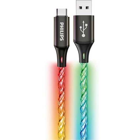 Philips USB-A to USB-C Cable – Fast Charging & Data Transfer