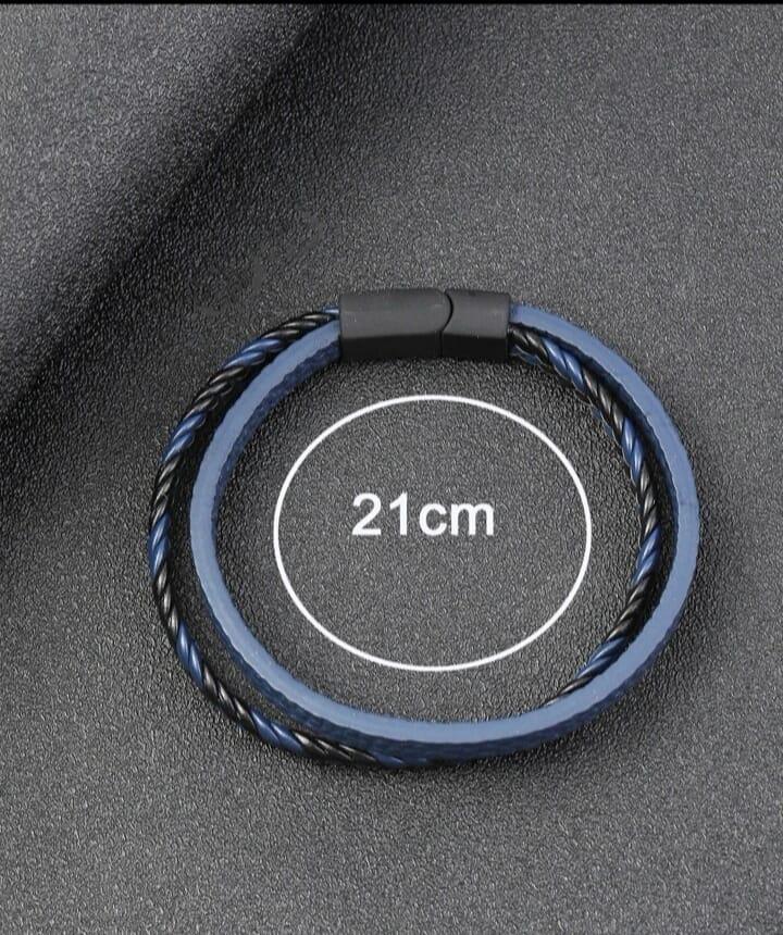 Fashionable And Popular Men Braided Detail Bracelet PU For Jewelry Gift And For A Stylish Look