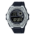 Casio Mens Digital 100M Watch MWD-100H-1B Black/Silver