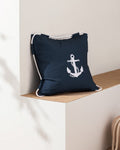 Madame Coco Coral Cushion Cover Navy Soft Elegant Coastal Charm