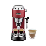 Delonghi Espresso Machine Dedica Style  with 15-bar pressure and 1.1L capacity 1300 W Red