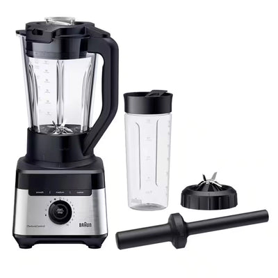 Braun Blender 1400 W 10 speed settings and Pulse 2 L Glass Black