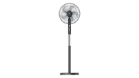 Sona Stand Fan Black 16 Insh 3 Speeds 5 Blades Blck Color with Timer