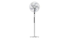 Sona Stand Fan 16 Insh 6 Speeds 5 Blades Blck Color with Timer White and Blue Color with Remote and AI Support