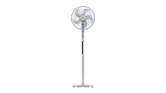 Sona Stand Fan 16 Insh 3 Speeds 5 Blades Blck Color with Timer White Color