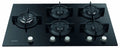 Ariston AGS 92S/BK Built-In Gas Hob 90 cm Black Glass