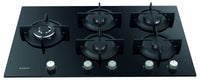 Ariston AGS 92S/BK Built-In Gas Hob 90 cm Black Glass