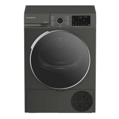 Ariston ARDH 092S 25 MMJ Dryer 9 kg 15 Programs Manhattan grey Heat Pump Steam cure A+++(-25%)