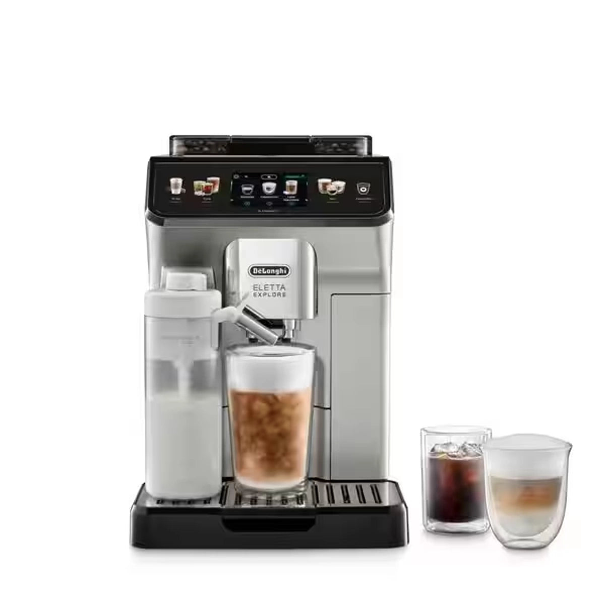 DeLonghi ECAM450.65.S Premium Espresso Machine Eletta Explore 19 bar 1.8 L with Coffee Grinder and Milk Tank
