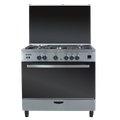 Nara NAXM 9011 / Semi Professional New Gas Cooker 90 cm Cast iron pan support stainless steel with 2 fans